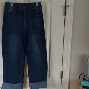 HALARA Deep Indigo Ankle Jeans Size L